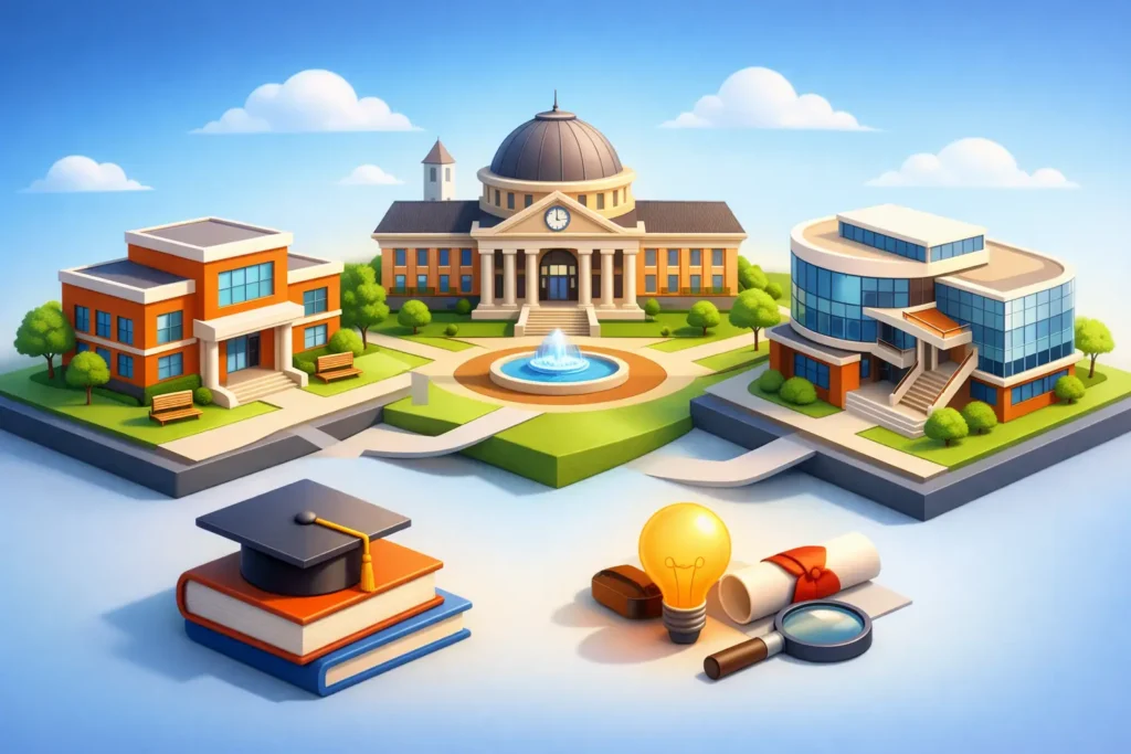 Diferença: faculdade, universidade e centro universitário